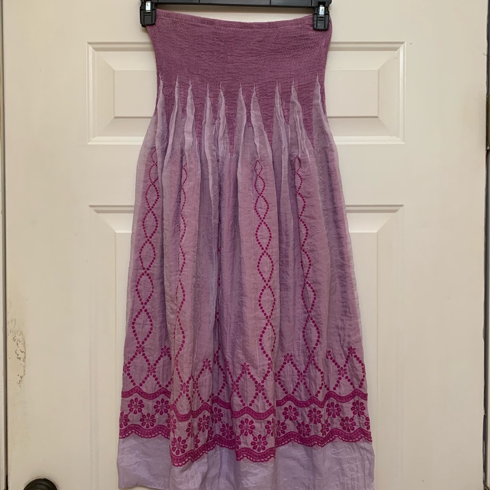 Lapis Strapless Dress One Size